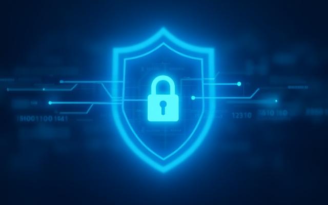 Diagram ng secure na koneksyon at data encryption, na nagpapakita ng proteksyon ng impormasyon ng user.